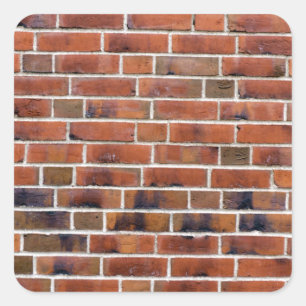 Sticker Carré Brick wall with joints