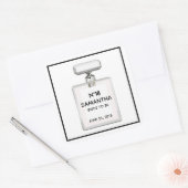 Sticker Carré BRIDE À Être Douche Célébrez Paris Theme Party (Enveloppe)