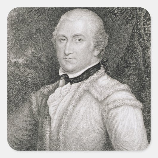 Sticker Carré Brigadier-général Daniel Morgan (1736-1802) engrav (Devant)