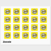 Sticker Carré Bright Snap Comic Book (Feuille)