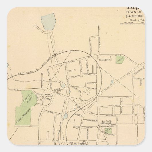 Sticker Carré Bristol Borough (Devant)