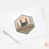 Sticker Carré Bristol Cliffs Ours sauvage (Enveloppe)