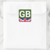 Sticker Carré British Racing Green (Sac)