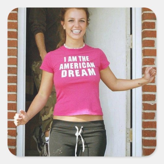 Sticker Carré Britney (Devant)