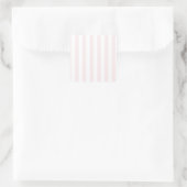 Sticker Carré Broad Stripes - Blanc et rose pâle (Sac)