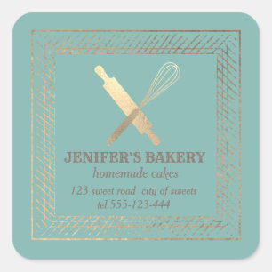 Sticker Carré Brochure professionnelle en or laminoir whisky che