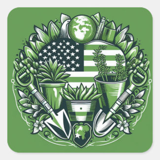 Sticker Carré Brodeur