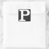 Sticker Carré Brodeurs à capital (Sac)