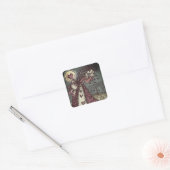 STICKER CARRÉ BROKEN HEARDISE WEEPING VALENTINE, CEMETERY GOTH (Enveloppe)