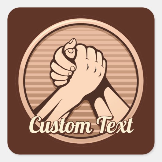 Sticker Carré Bronze (Devant)