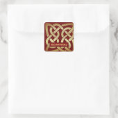 Sticker Carré Bronze Tone Celtic (Sac)