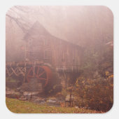 Sticker Carré Brouillard matinal (Devant)