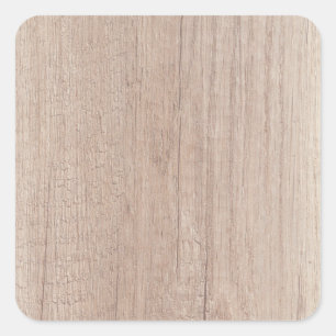Sticker Carré Brown Bois look Blank Modèle tendance élégant
