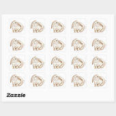 Sticker Carré Brown Bunny (Feuille)