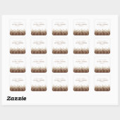 Sticker Carré Brown Forest Range Mariage (Feuille)