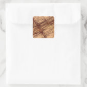 Sticker Carré Brown Fractal Grunge Abstrait (Sac)