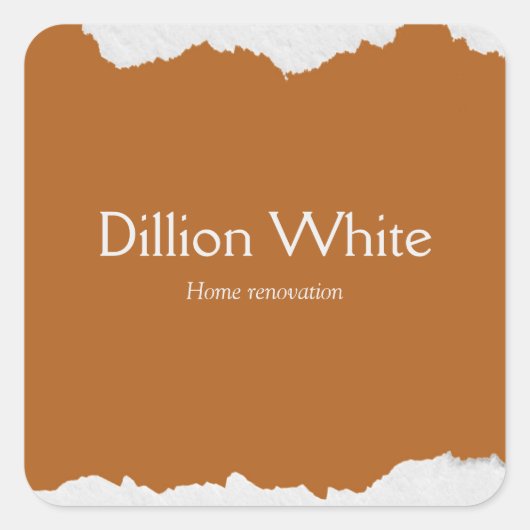 Sticker Carré Brown gray textured print (Devant)