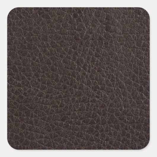 Sticker Carré Brown leather (Devant)