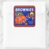 Sticker Carré Brownies Marque California Oranges (Sac)