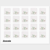 Sticker Carré Bruant et bambou (Feuille)