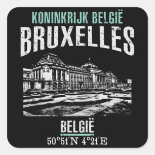 Sticker Carré Bruxelles