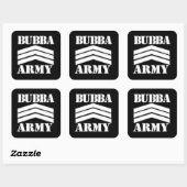 STICKER CARRÉ BUBBA ARMY (Feuille)