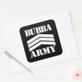 STICKER CARRÉ BUBBA ARMY (Enveloppe)