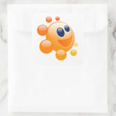 STICKER CARRÉ BUBBBLY SUN (Sac)