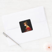 Sticker Carré Bubble gomme Diva beauté bavaroise (Enveloppe)