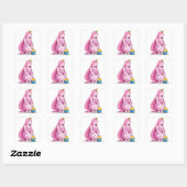 Sticker Carré Bubblegum triste (Feuille)