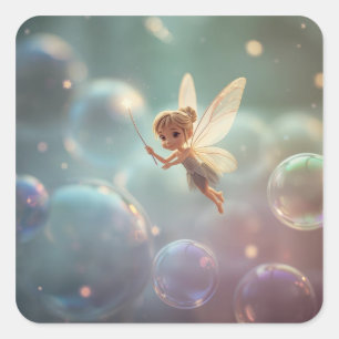 Sticker Carré Buble Fairy