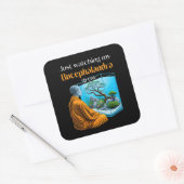 Sticker Carré Bucephalandra Zen (Enveloppe)
