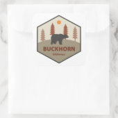 Sticker Carré Buckhorn Wilderness Washington Bear (Sac)