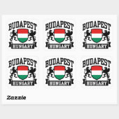 Sticker Carré Budapest Hongrie (Feuille)