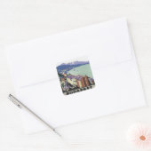 Sticker Carré Budapest vintage Hongrie (Enveloppe)