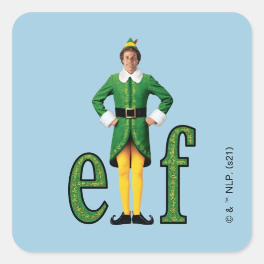 Sticker Carré Buddy le logo Elf Movie (Devant)