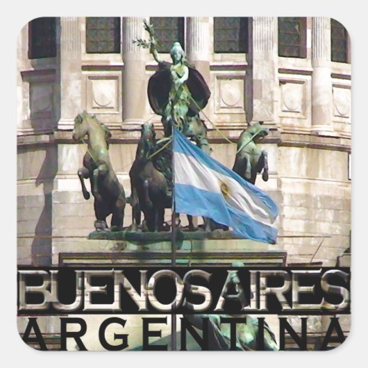Sticker Carré Buenos Aires (Devant)