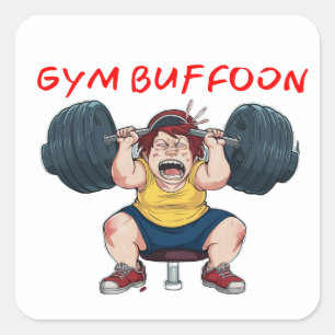 Sticker Carré Buffon de gym