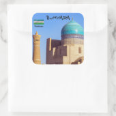 Sticker Carré Bukhara, Ouzbékistan - mosquée Kalyan (Sac)