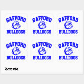 Sticker Carré Bulldogs Safford (Feuille)