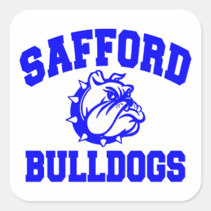 Sticker Carré Bulldogs Safford
