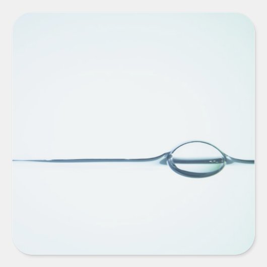 Sticker Carré Bulles sur la surface de l'eau (Devant)