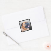 Sticker Carré Bullmastiff (Enveloppe)
