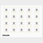 Sticker Carré Bumble Bee Gold (Feuille)