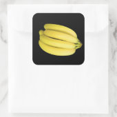 Sticker Carré Bunch de bananes (Sac)