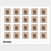 Sticker Carré Bunny Earresistible (Feuille)