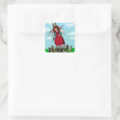 STICKER CARRÉ BUNNY LADY (Sac)