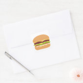 Sticker Carré burger (Enveloppe)