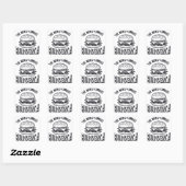 Sticker Carré Burgerza (Feuille)