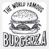 Sticker Carré Burgerza (Devant)